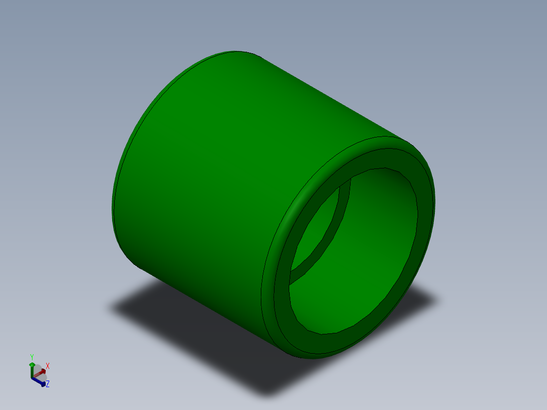 threaded cap正等轴测图