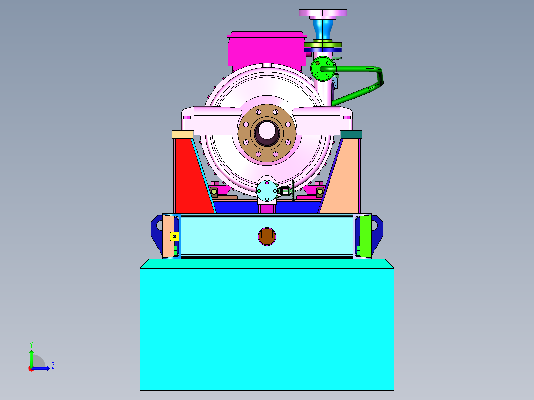 中高压石化流程泵左视图