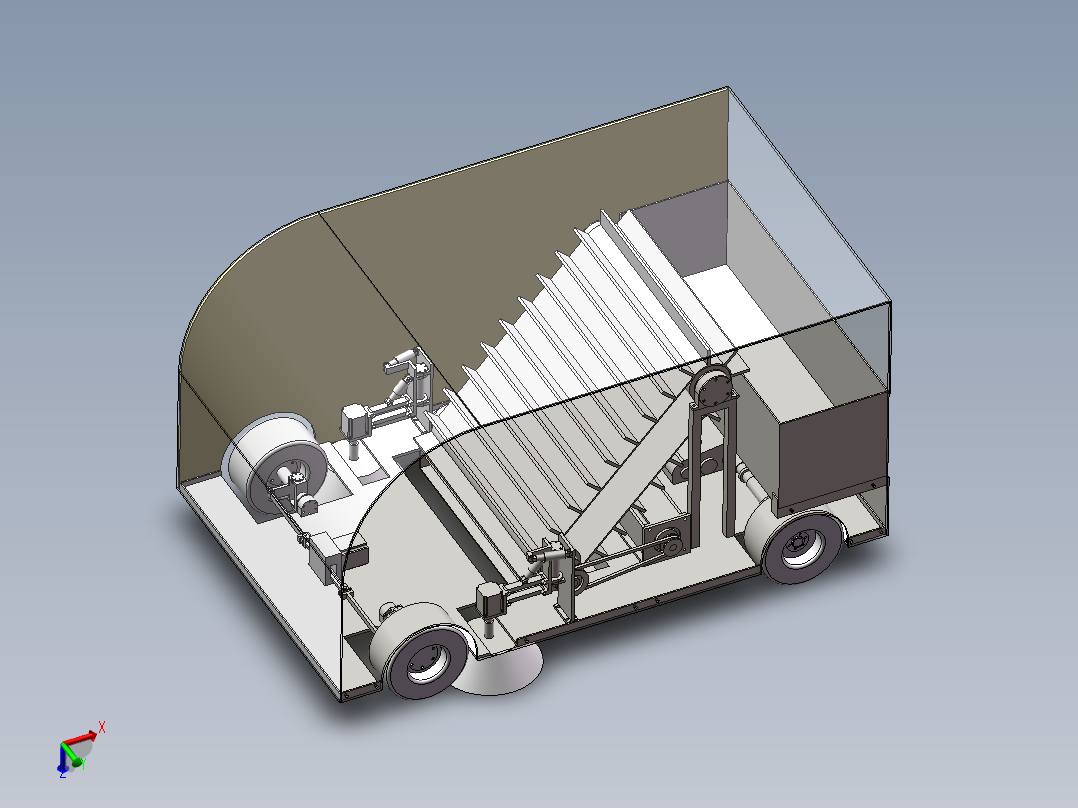道路落叶清扫车三维SW模型==865976