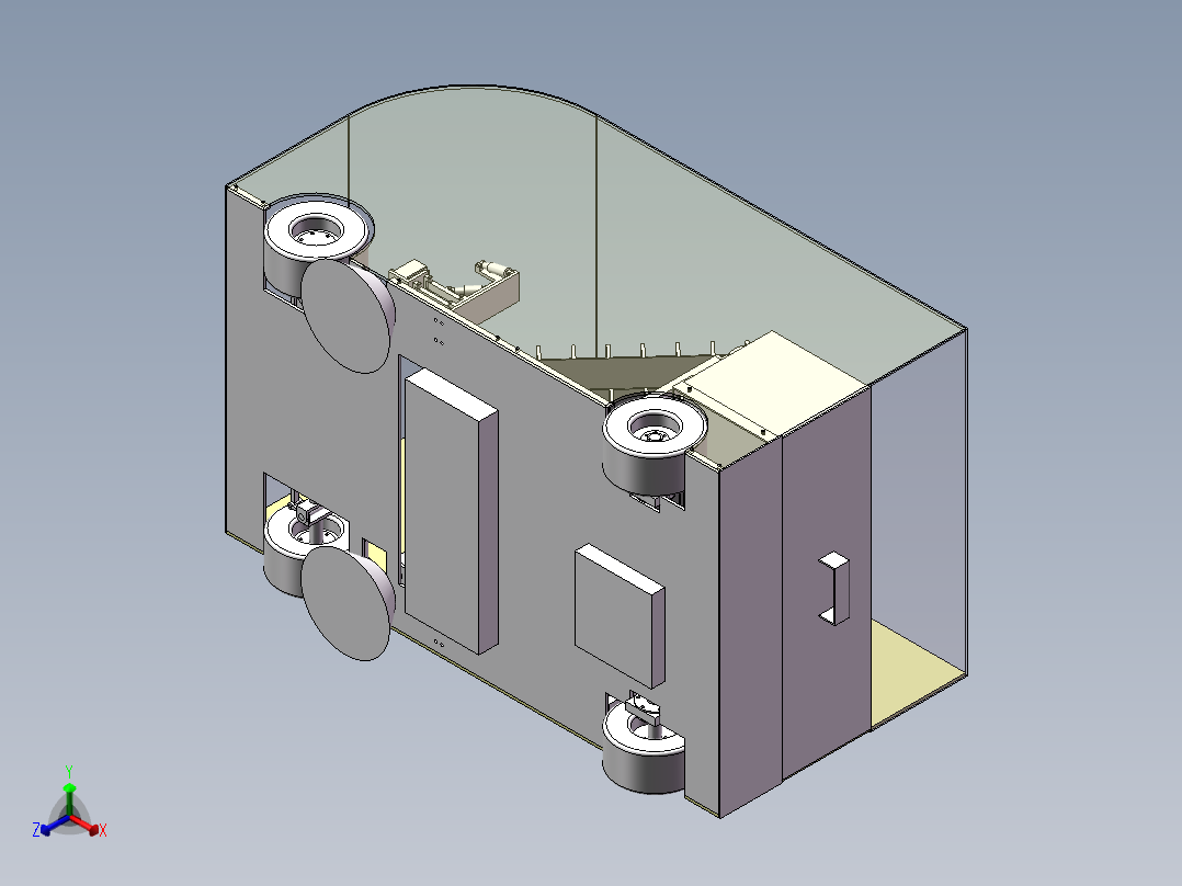 道路落叶清扫车三维SW模型==865976正等轴测图
