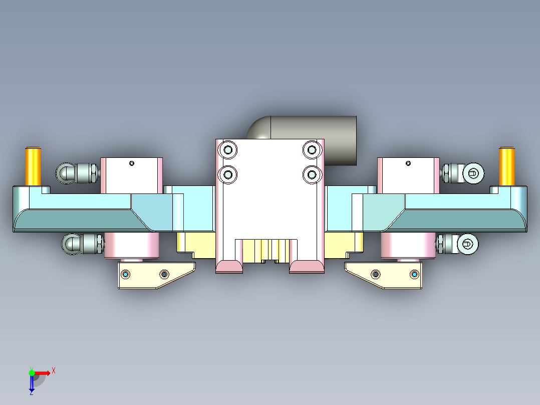 R4-CNC1-笔记本CNC工装夹具三维模型150901俯视图