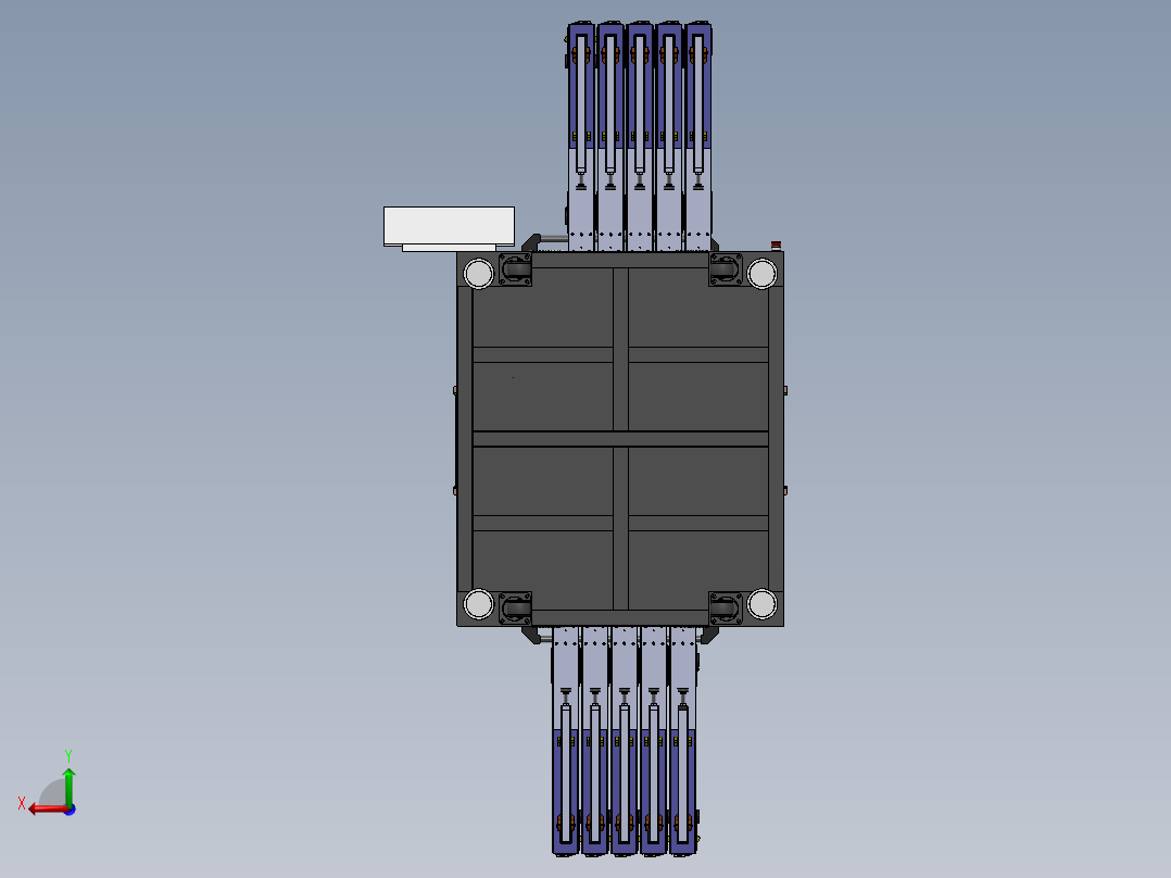异形插件机（sw21可编辑+工程图）后视图