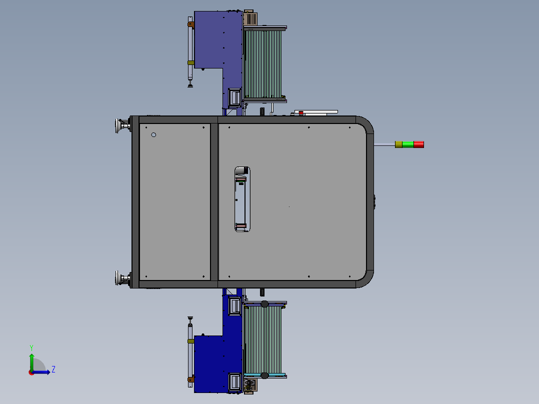 异形插件机（sw21可编辑+工程图）左视图