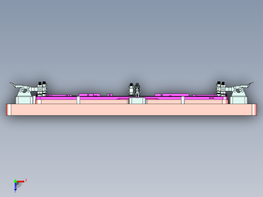 键盘外壳检测辅助检具俯视缩略图