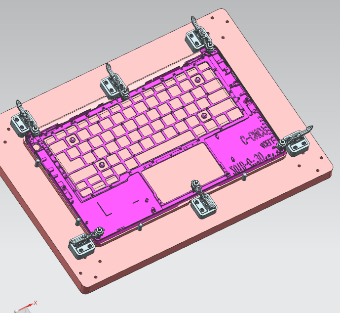 键盘外壳检测辅助检具