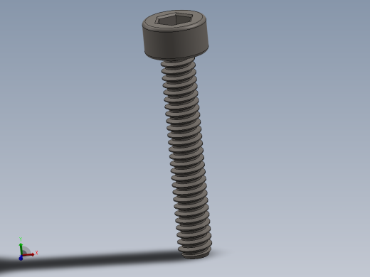 Screw_DIN_912_M1.6x10F_A2.SLDPRT公制内六角螺钉