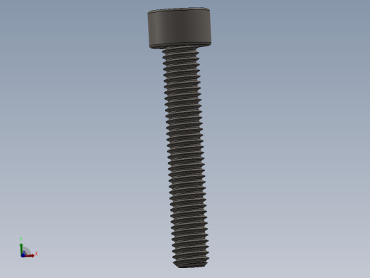 Screw_DIN_912_M5x30F_A2.SLDPRT公制内六角螺钉