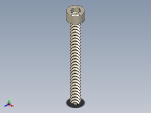 Screw_DIN_912_M6x55F_A2.STEP公制内六角螺钉