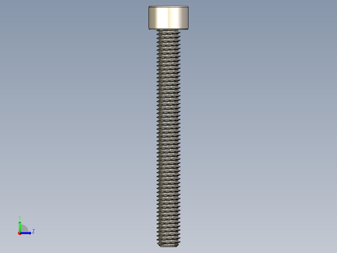 Screw_DIN_912_M6x55F_A2.STEP公制内六角螺钉左视图