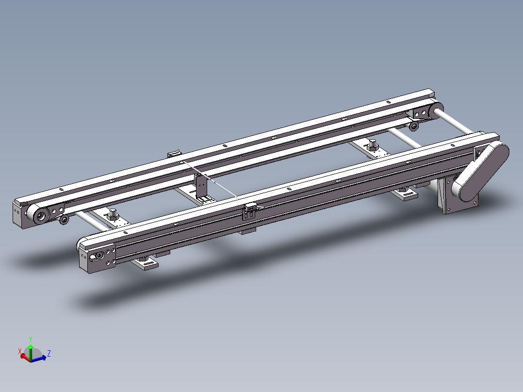 1.18米0.332米双带输送机构