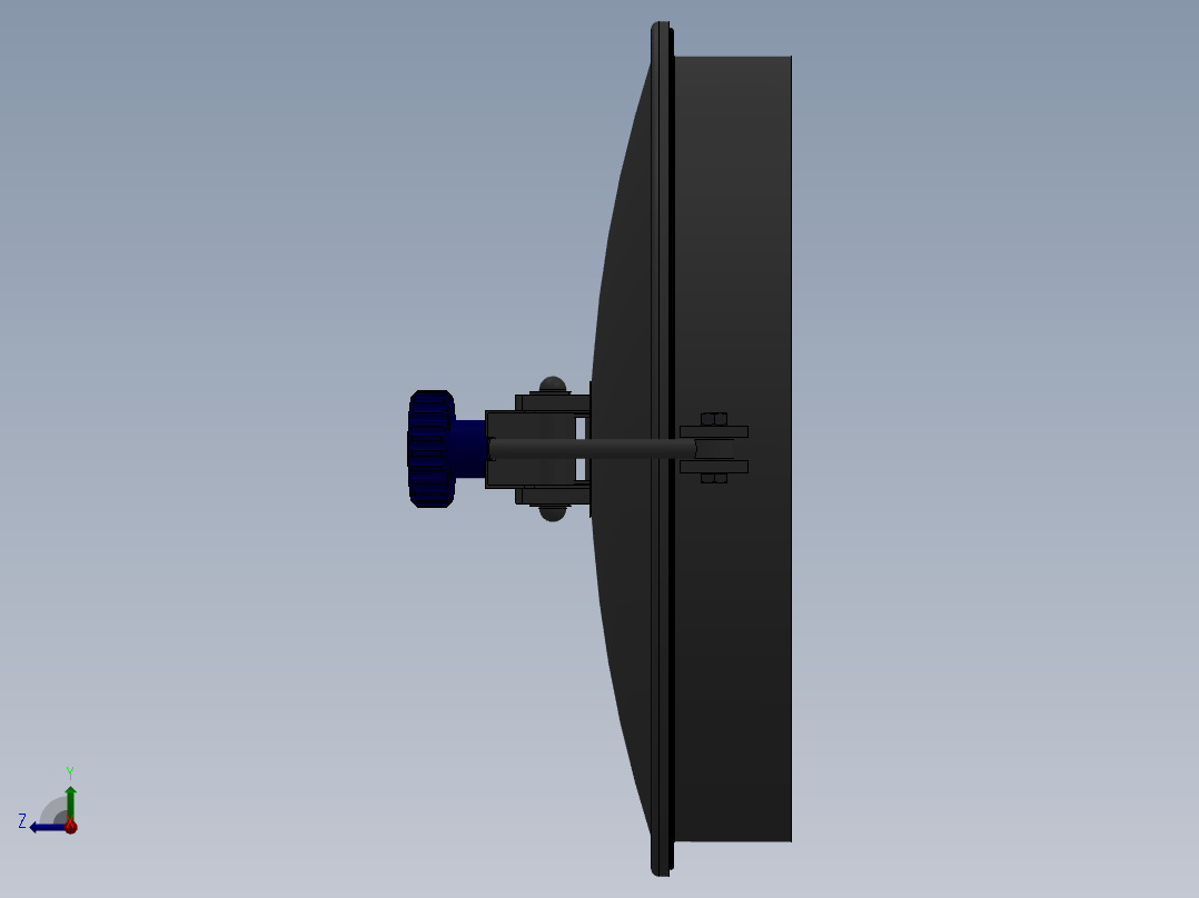 人孔manhole-tank-o400 STP右视图