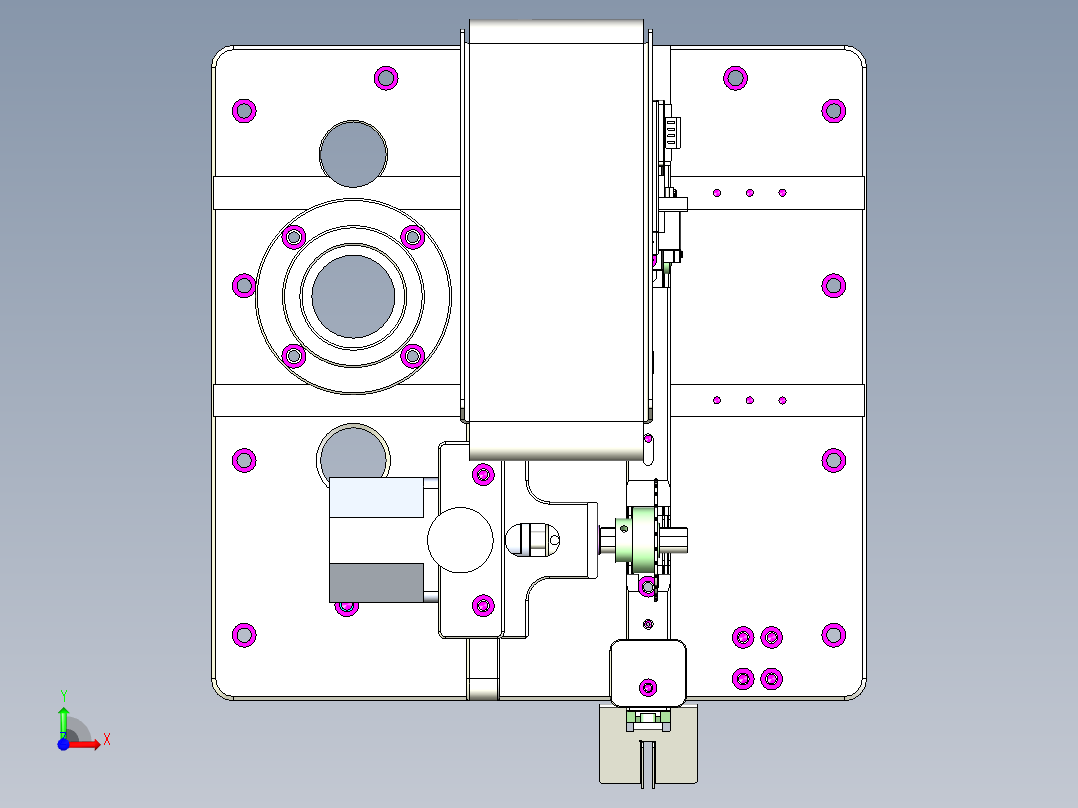线材裁切自动化设备前视图