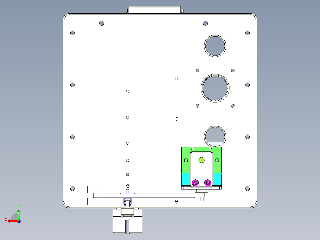线材裁切自动化设备后视图