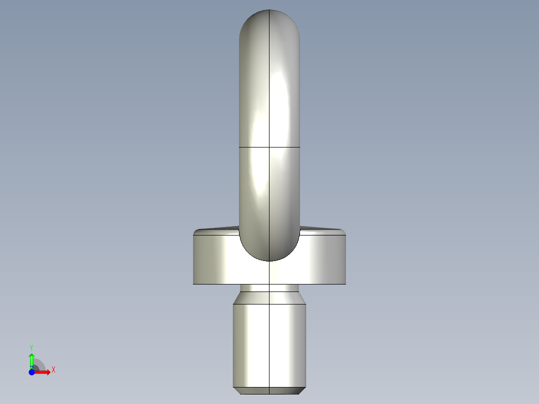 自动焊接旋转托辊吊环前视图