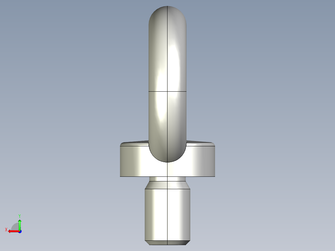 自动焊接旋转托辊吊环后视图