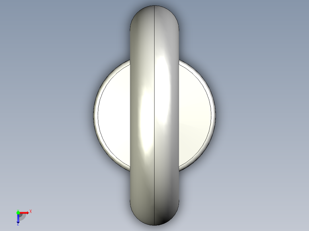 自动焊接旋转托辊吊环俯视图