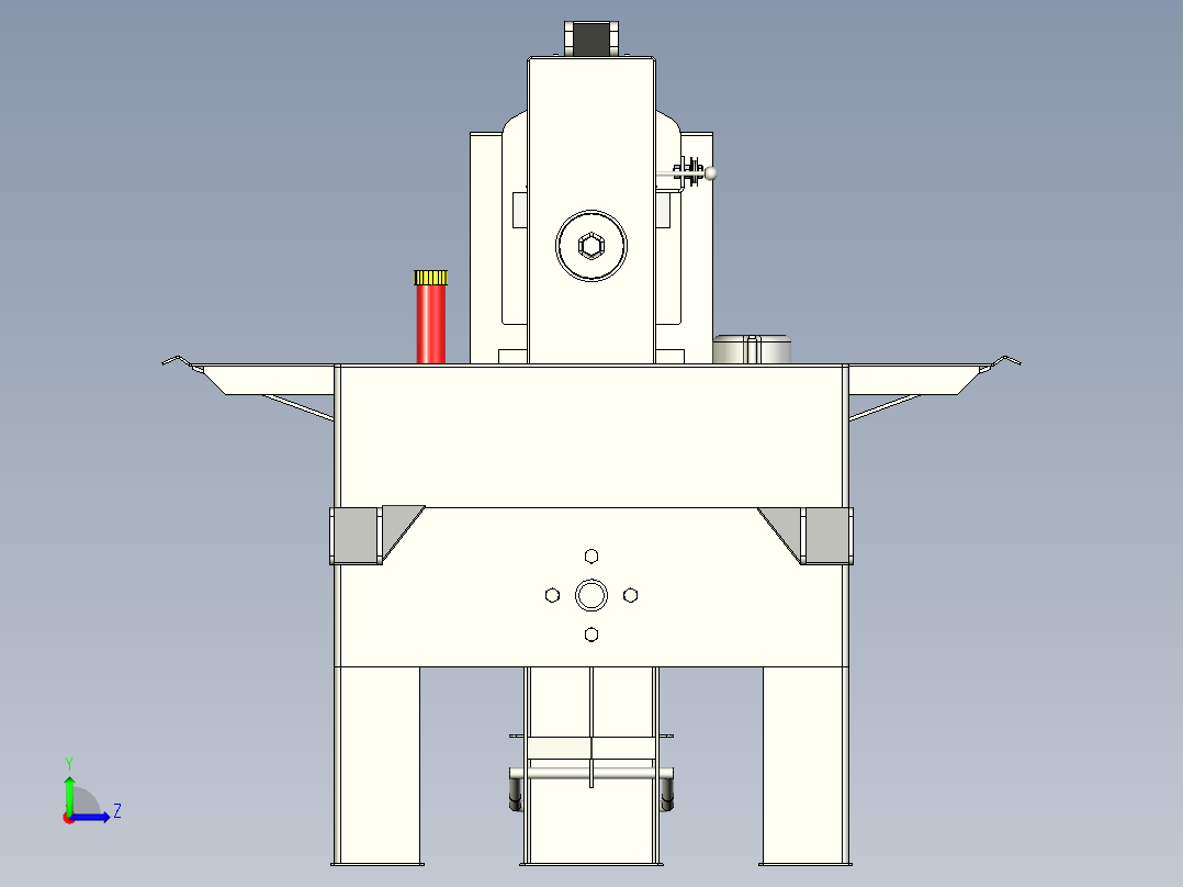 A2004545-木材劈木机 水平式左视图