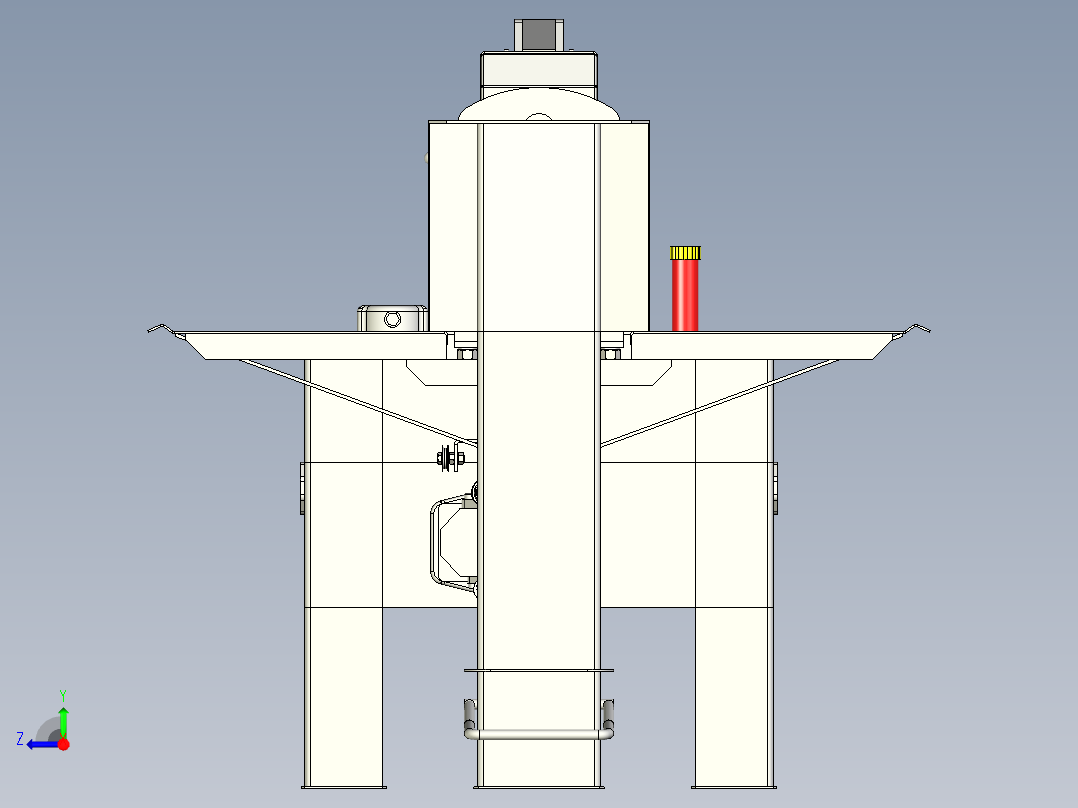 A2004545-木材劈木机 水平式右视图