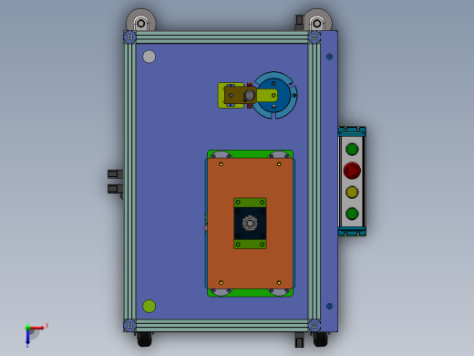 水泵定子端子压装剪线除尘设备俯视缩略图