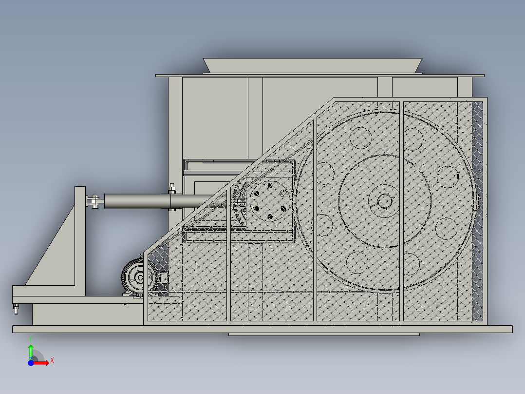 轴式数控制砂机前视图