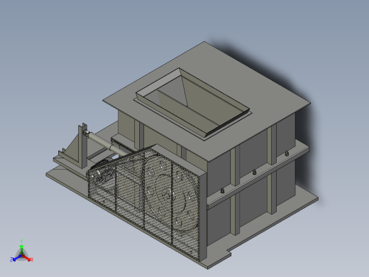 轴式数控制砂机正等轴测缩略图