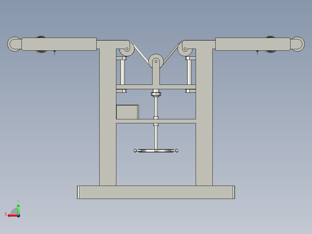 拉力测试机的夹具后视图