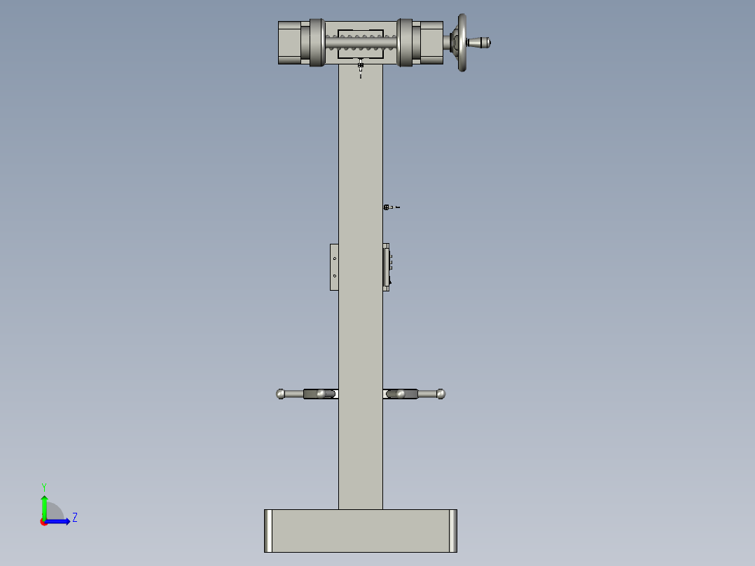 拉力测试机的夹具左视图