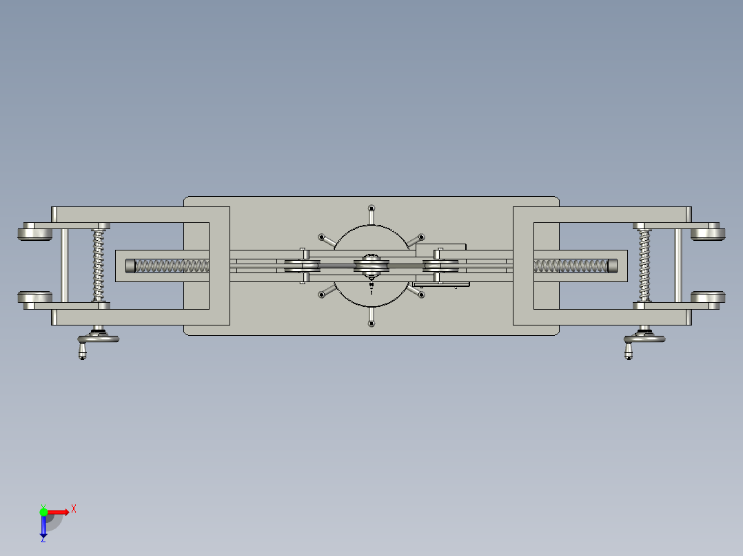 拉力测试机的夹具俯视图