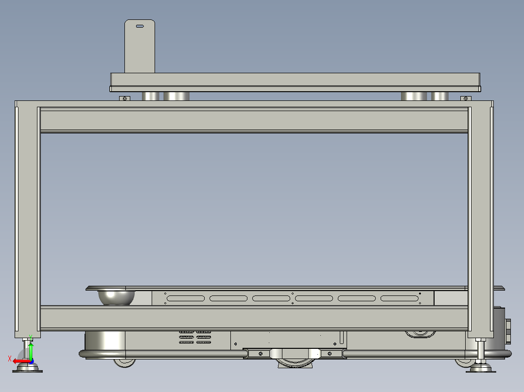 AGV物料车一楼后视图
