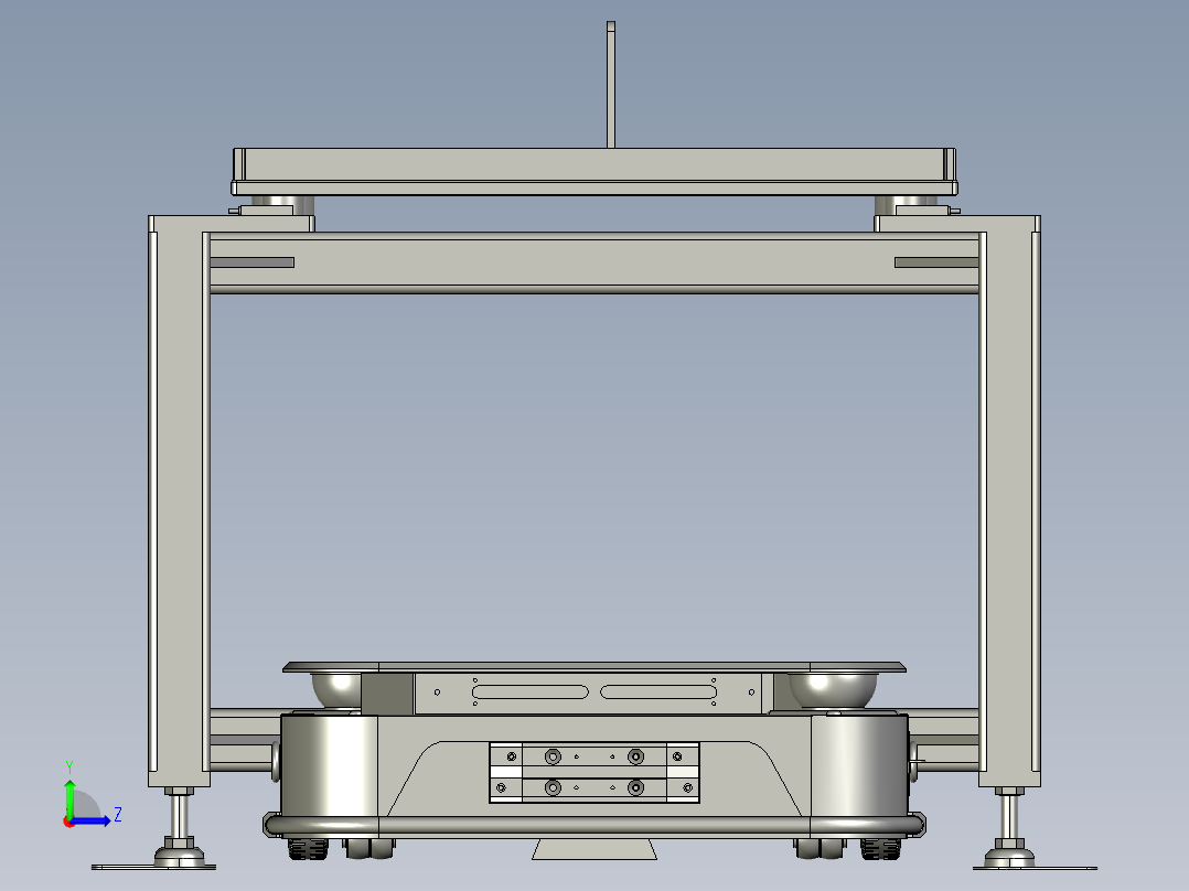 AGV物料车一楼左视图