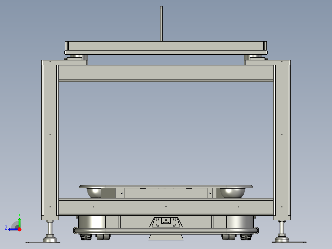 AGV物料车一楼右视图