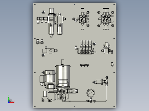 润滑气路组装图前视缩略图