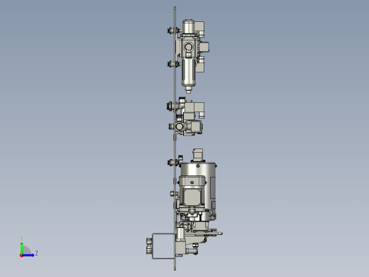 润滑气路组装图左视缩略图