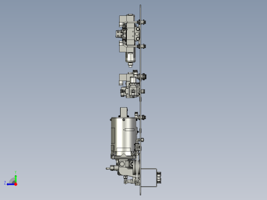润滑气路组装图右视缩略图