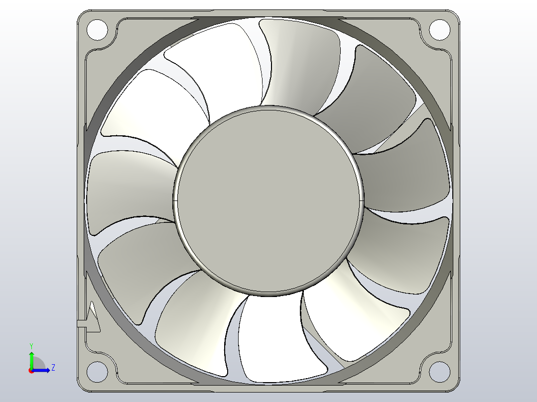 80×80×20mmDC轴流风机╱DC轴流风扇[TX8020H12]左视图