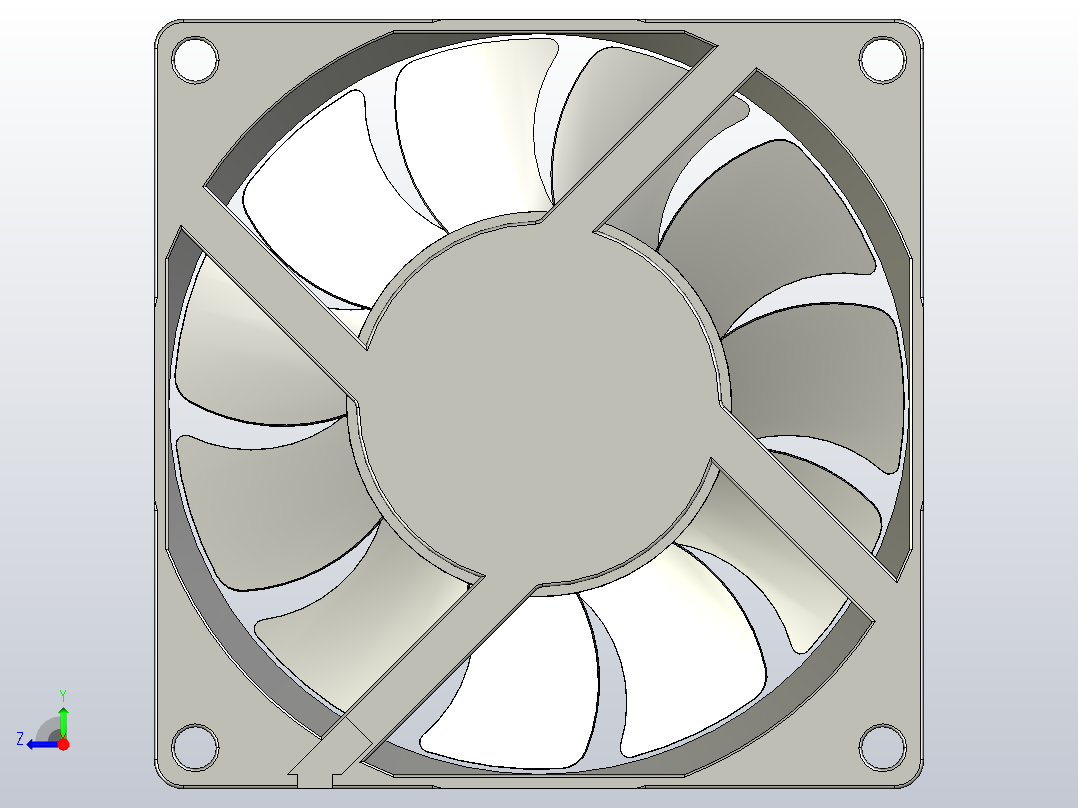 80×80×20mmDC轴流风机╱DC轴流风扇[TX8020H12]右视图