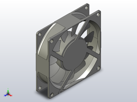 80×80×20mmDC轴流风机╱DC轴流风扇[TX8020H12]正等轴测缩略图