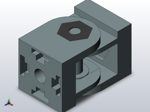澳宏铝型材_活动铰链连接件4040