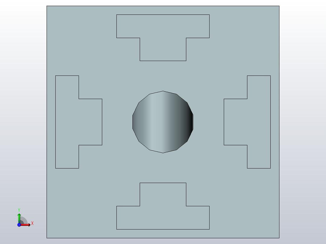 澳宏铝型材_活动铰链连接件4040前视图