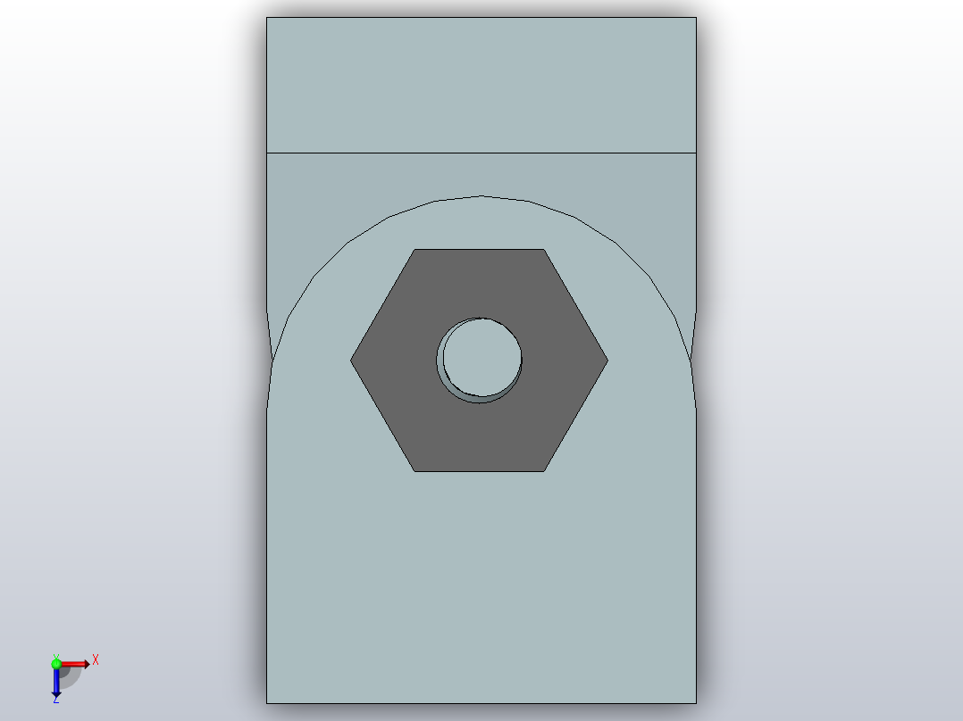 澳宏铝型材_活动铰链连接件4040俯视图