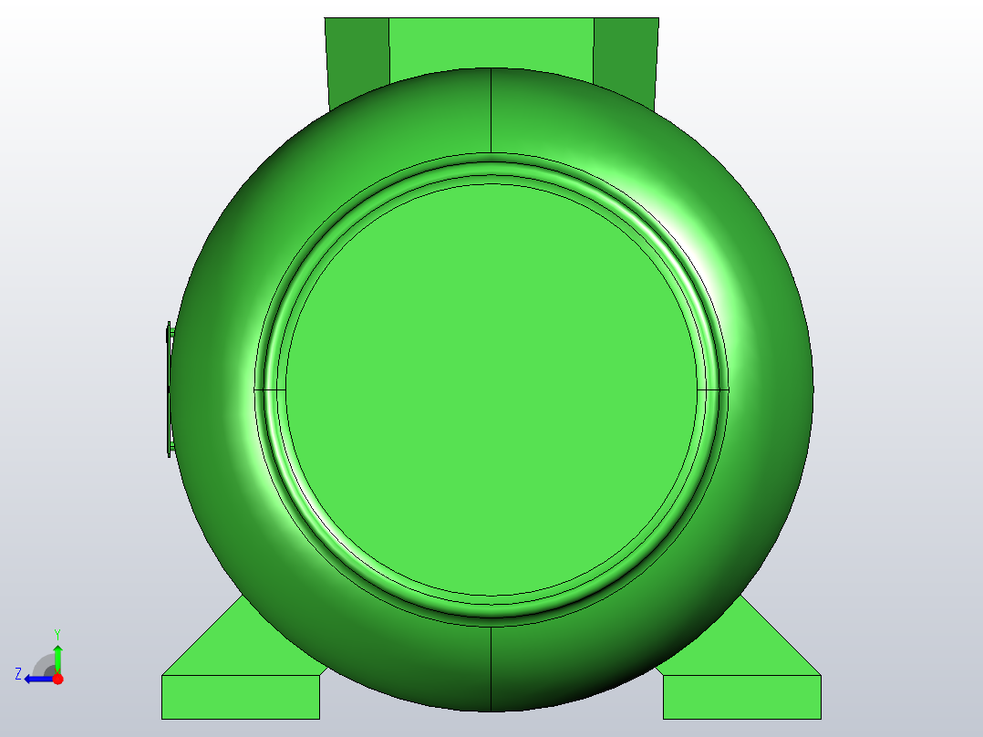 YN100型万能试验机关键零部件结构设计右视图