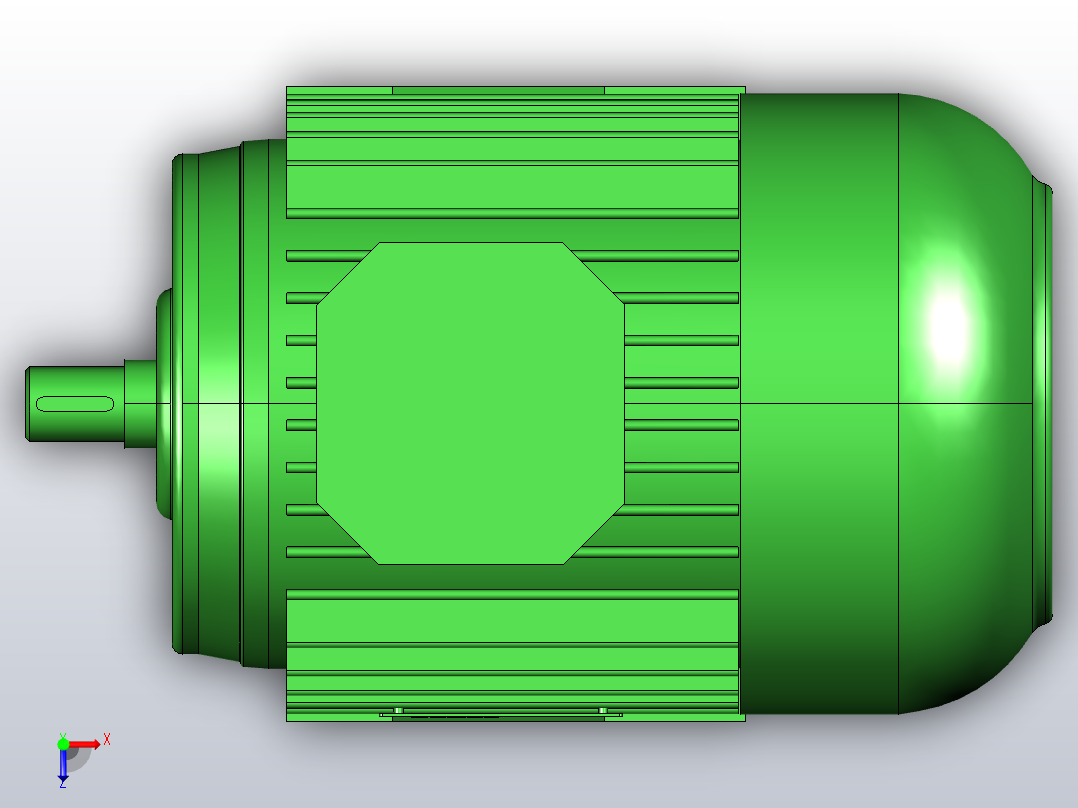 YN100型万能试验机关键零部件结构设计俯视图