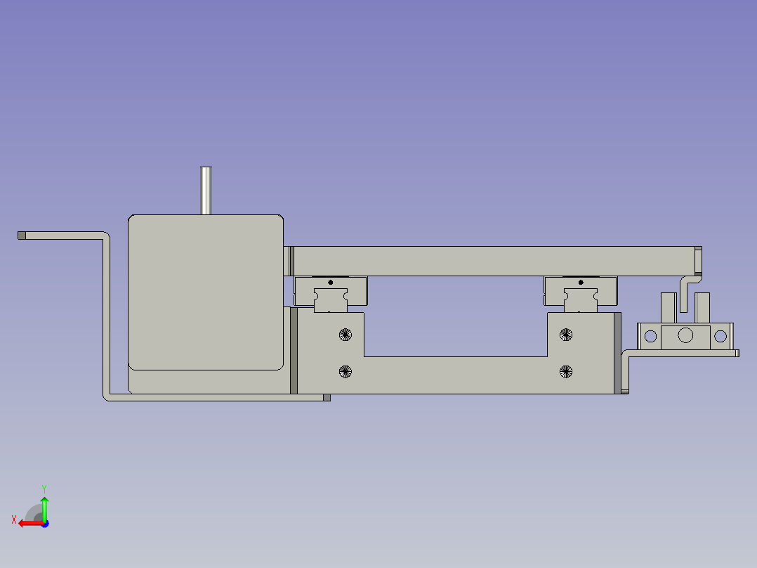 F01AE00021-D40000夹膜右旋转组件后视图