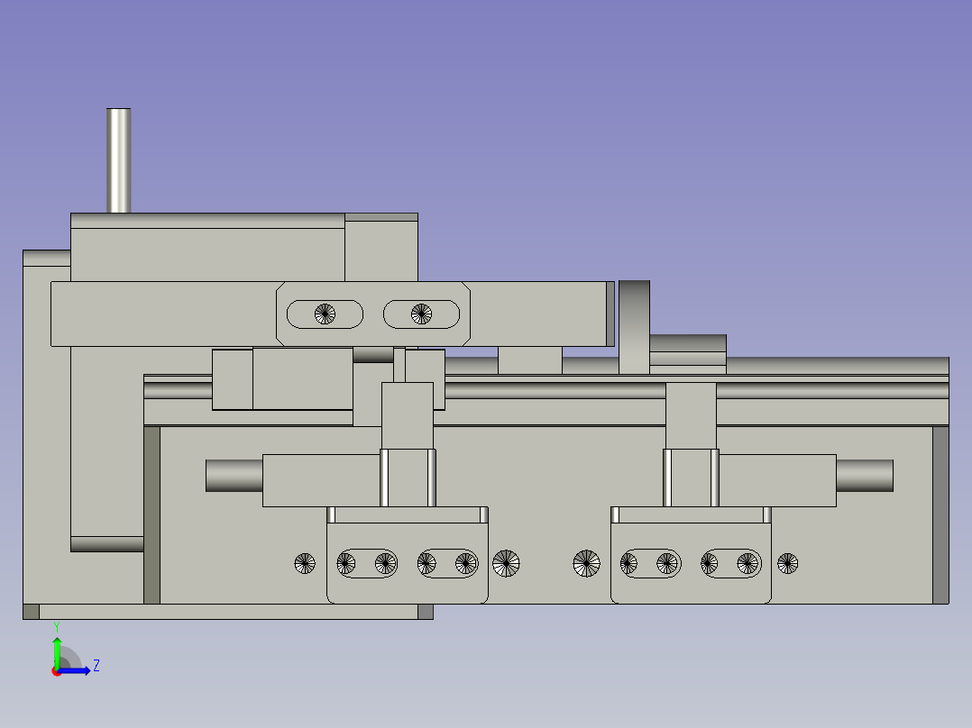 F01AE00021-D40000夹膜右旋转组件左视图