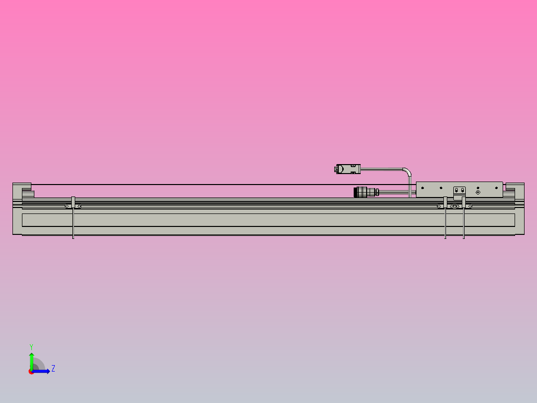 直驱直线电机轴TPA-LNP2-200-55C2-1-L600-3-C-05-N3左视图