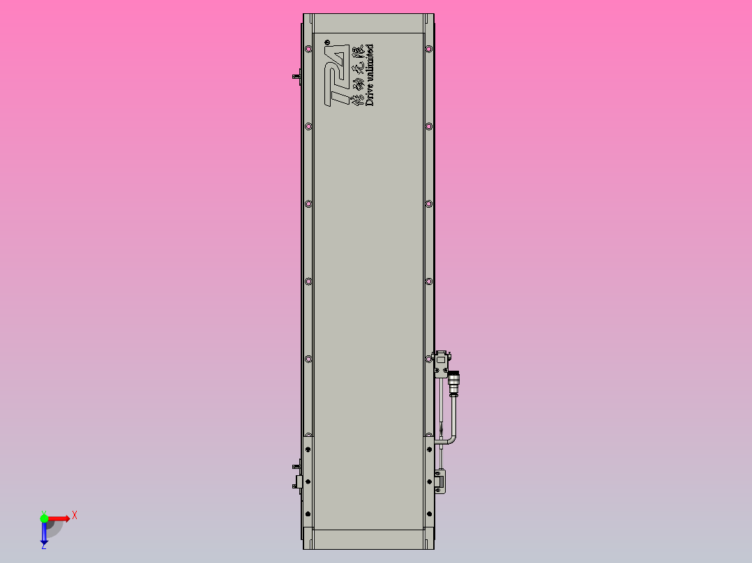 直驱直线电机轴TPA-LNP2-200-55C2-1-L600-3-C-05-N3俯视图