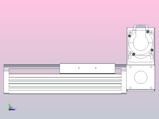 皮带直线轴半封闭可选导轨TPA-HNB-120D-110-L50-RU-C-P40-N3左视缩略图