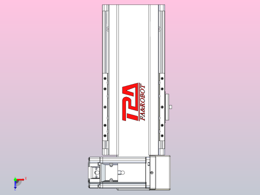 皮带直线轴半封闭可选导轨TPA-HNB-120D-110-L50-RU-C-P40-N3俯视缩略图