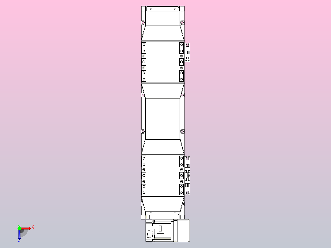 皮带直线轴双滑块型TPA-GCBS-120-P70-L50-RU-M20-N3俯视图