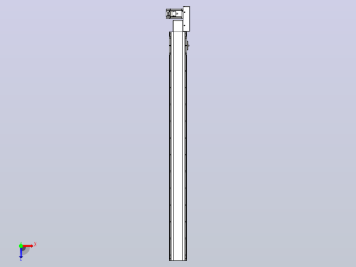 皮带直线轴半封闭可选导轨TPA-HNB-105D-90-L1150-ML-C-P20-N3俯视缩略图